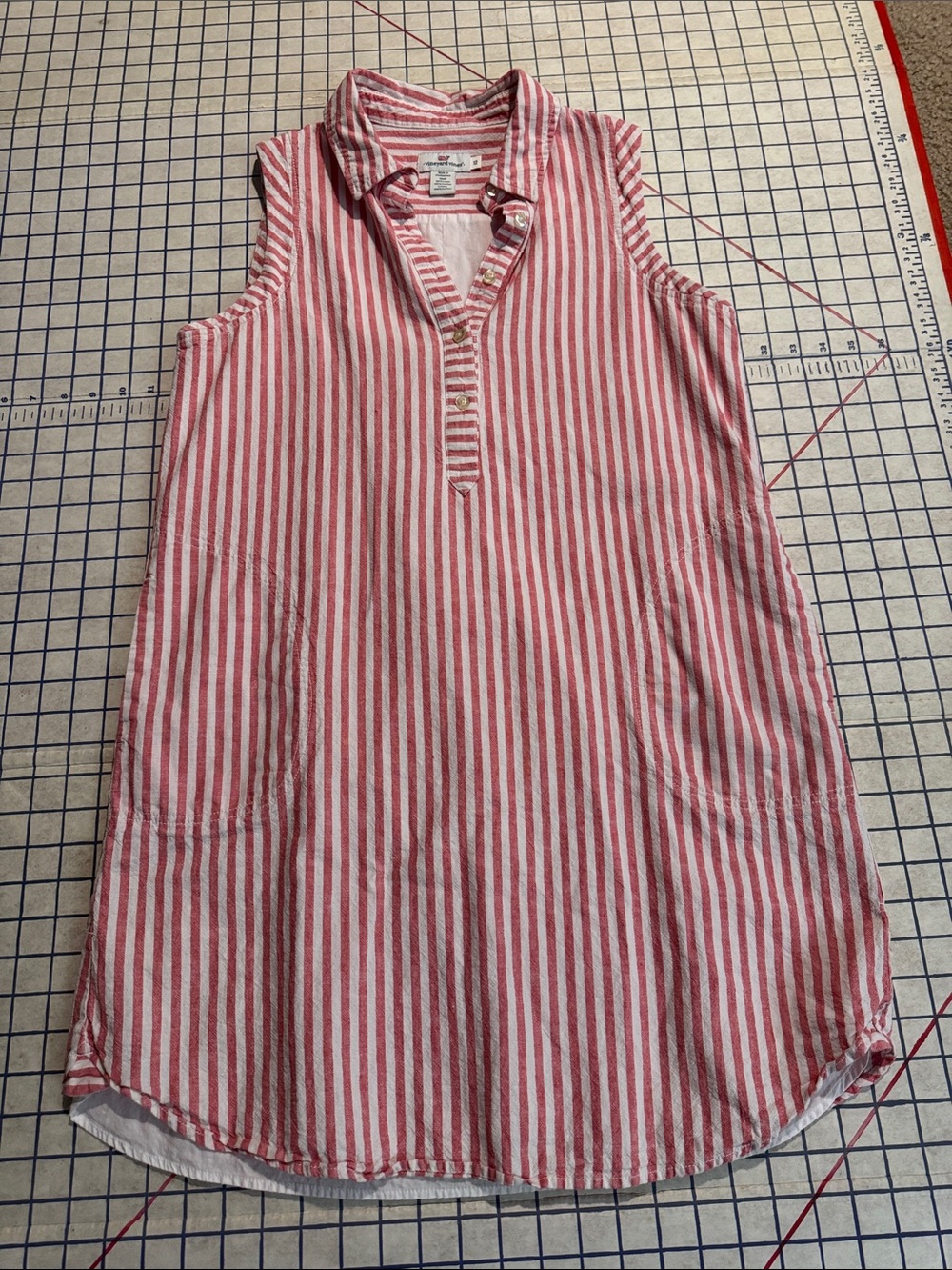 Vineyard Vines Preppy Sleeveless Striped Dress